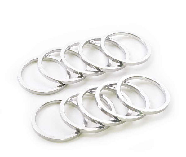 Wheels Manufacturing Aluminum Headset Spacer - 1-1/8" 2.5mm Silver 5-pack
