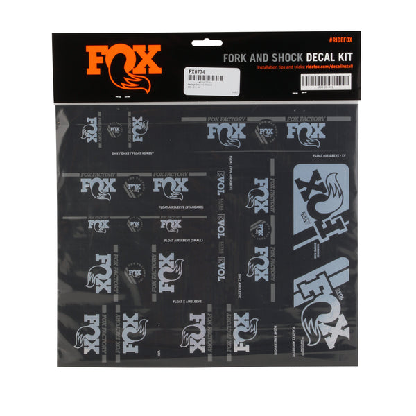 FOX Heritage Decal Kit for Forks and Shocks Chrome