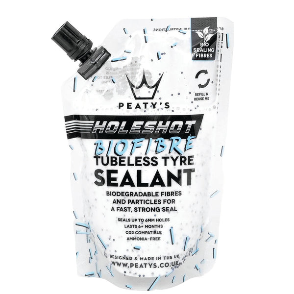 Peatys Holeshot BioFibre Tubeless Tire Sealant 120ml Pouch